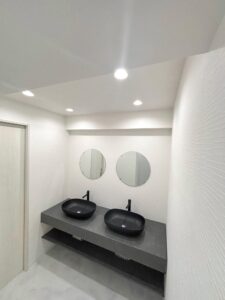 事務所　洗面所工事　